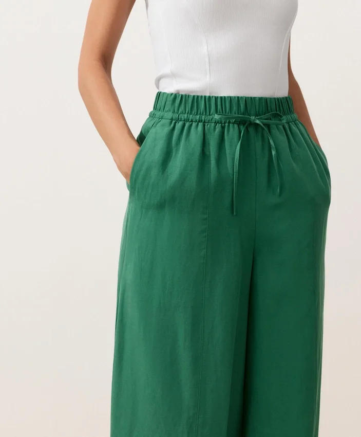Balloon Trousers Lyocell Blend and 24% Linen with Seams Balloon Trousers Lyocell Blend and 24% Linen with Seams