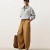 Balloon Trousers Lyocell Blend and 24% Linen with Seams Balloon Trousers Lyocell Blend and 24% Linen with Seams