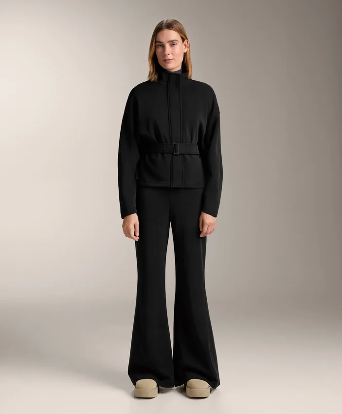 Belted Jacket with Brushed Modal Belted Jacket with Brushed Modal