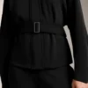 Belted Jacket with Brushed Modal Belted Jacket with Brushed Modal
