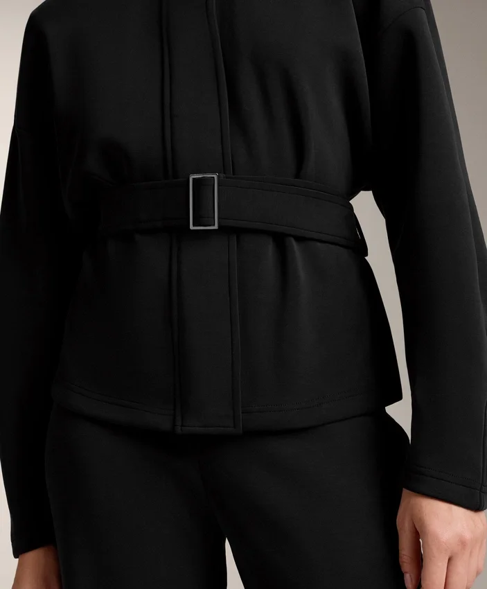 Belted Jacket with Brushed Modal Belted Jacket with Brushed Modal