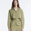 Boxy Cape Jacket with Soft-Touch Modal Pinstripe Boxy Cape Jacket with Soft-Touch Modal Pinstripe