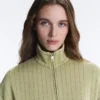 Boxy Cape Jacket with Soft-Touch Modal Pinstripe Boxy Cape Jacket with Soft-Touch Modal Pinstripe