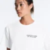 Boxy Cotton Blend T-Shirt with Slogan Boxy Cotton Blend T-Shirt with Slogan