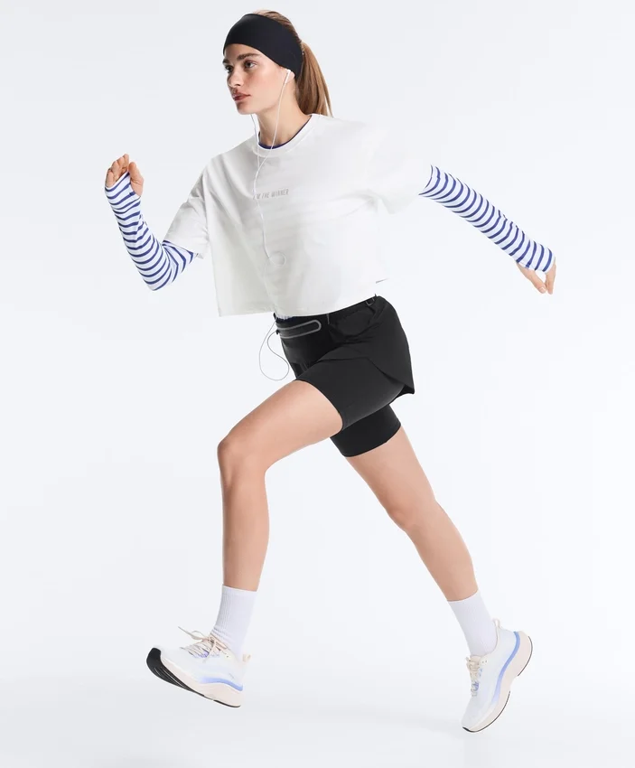 Boxy Cropped Cotton Blend Slogan T-Shirt Boxy Cropped Cotton Blend Slogan T-Shirt