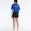 Boxy Cropped Cotton Blend Slogan T-Shirt Boxy Cropped Cotton Blend Slogan T-Shirt