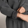 Boxy Hooded Sweatshirt with Brushed Modal Marl Boxy Hooded Sweatshirt with Brushed Modal Marl