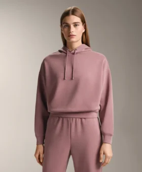 Boxy Hoodie with Brushed Modal