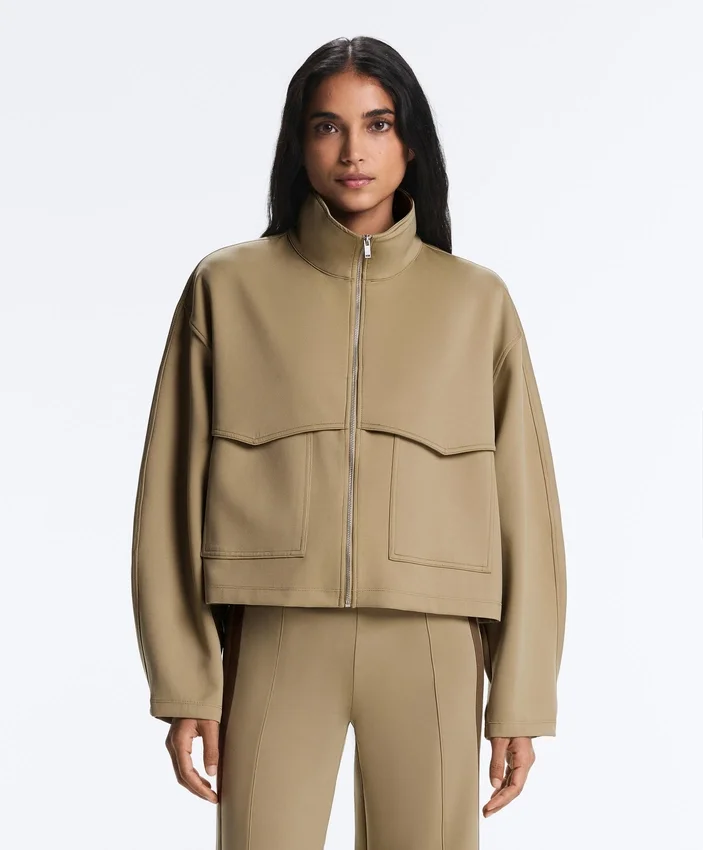 Boxy Neoprene-Effect Jacket Boxy Neoprene-Effect Jacket