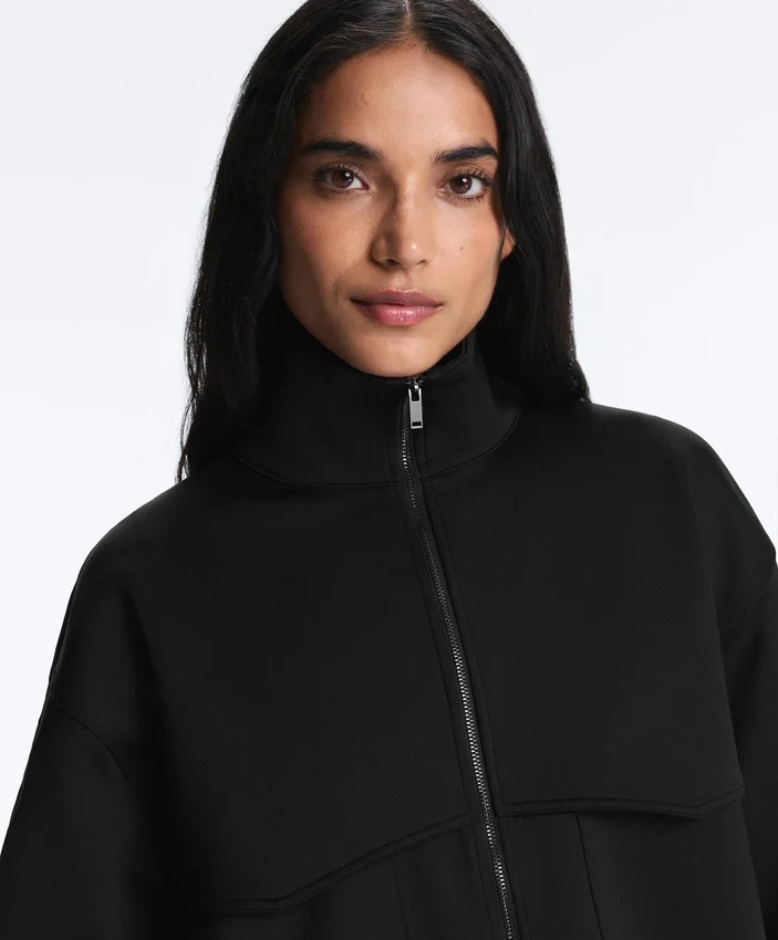 Boxy Neoprene-Effect Jacket Boxy Neoprene-Effect Jacket
