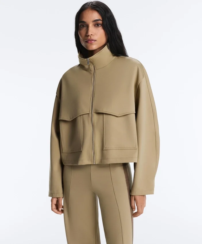 Boxy Neoprene-Effect Jacket Boxy Neoprene-Effect Jacket
