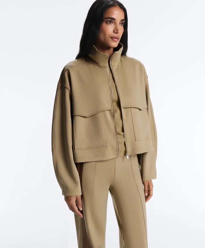 Boxy Neoprene-Effect Jacket Boxy Neoprene-Effect Jacket