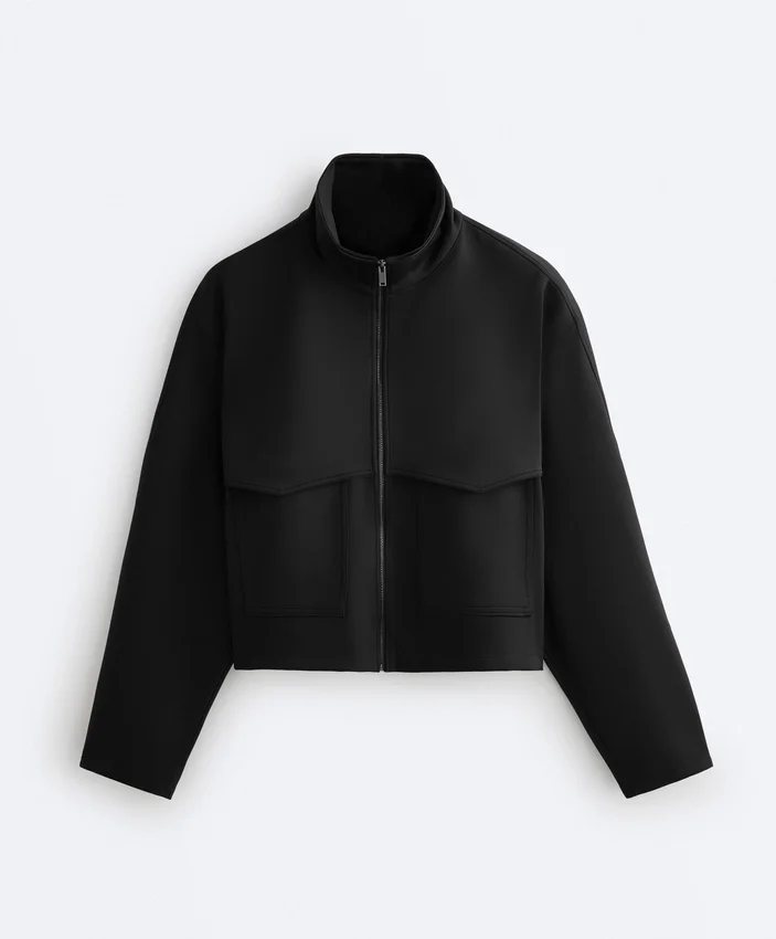 Boxy Neoprene-Effect Jacket Boxy Neoprene-Effect Jacket