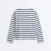 Boxy Oversize Striped Cotton Blend Long Sleeve T-Shirt Boxy Oversize Striped Cotton Blend Long Sleeve T-Shirt