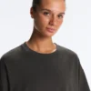 Boxy Short-Sleeve Cotton Blend T-Shirt Boxy Short-Sleeve Cotton Blend T-Shirt