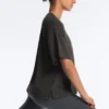 Boxy Short-Sleeve Cotton Blend T-Shirt Boxy Short-Sleeve Cotton Blend T-Shirt
