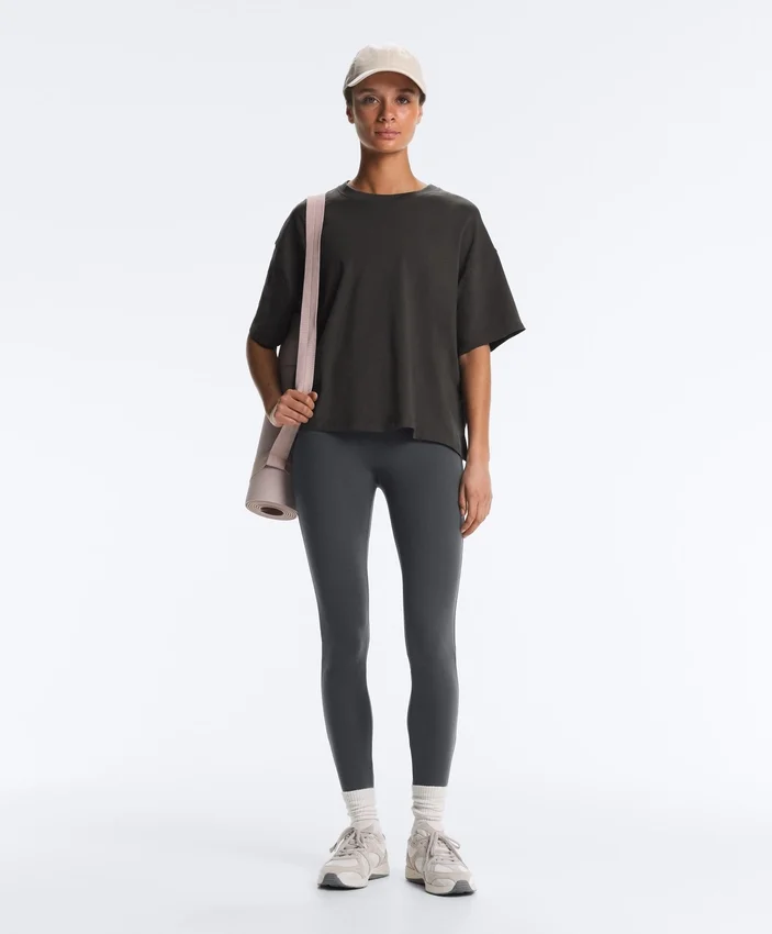 Boxy Short-Sleeve Cotton Blend T-Shirt Boxy Short-Sleeve Cotton Blend T-Shirt