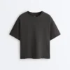Boxy Short-Sleeve Cotton Blend T-Shirt Boxy Short-Sleeve Cotton Blend T-Shirt