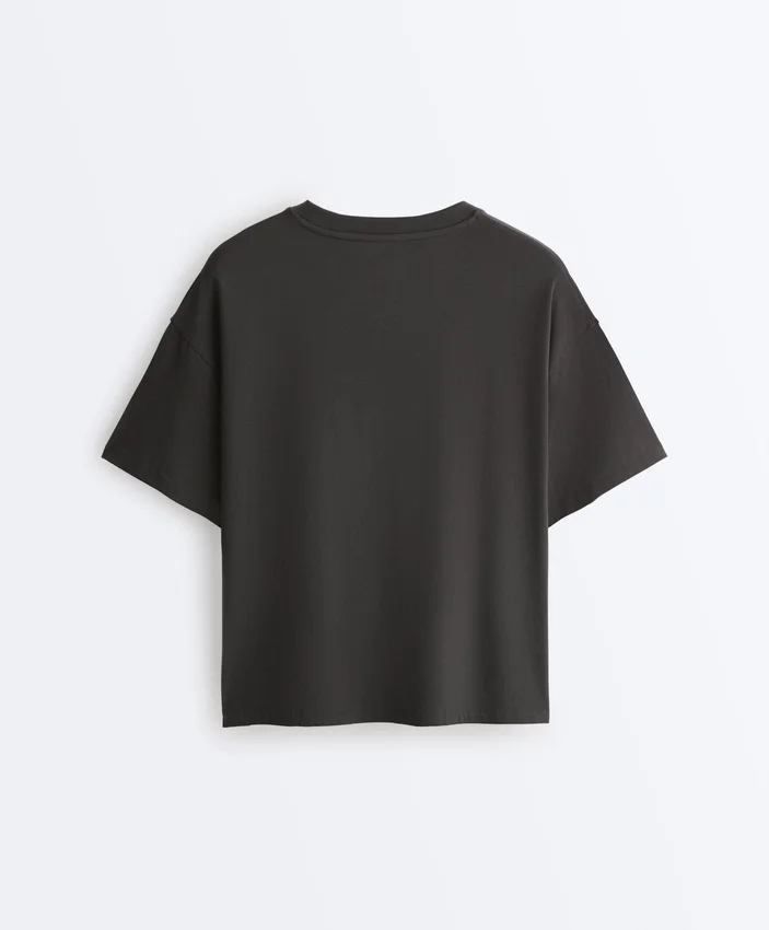 Boxy Short-Sleeve Cotton Blend T-Shirt Boxy Short-Sleeve Cotton Blend T-Shirt