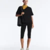 Boxy Short-Sleeved Cotton Blend T-Shirt Boxy Short-Sleeved Cotton Blend T-Shirt