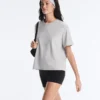 Boxy Short-Sleeved Cotton Blend T-Shirt Boxy Short-Sleeved Cotton Blend T-Shirt