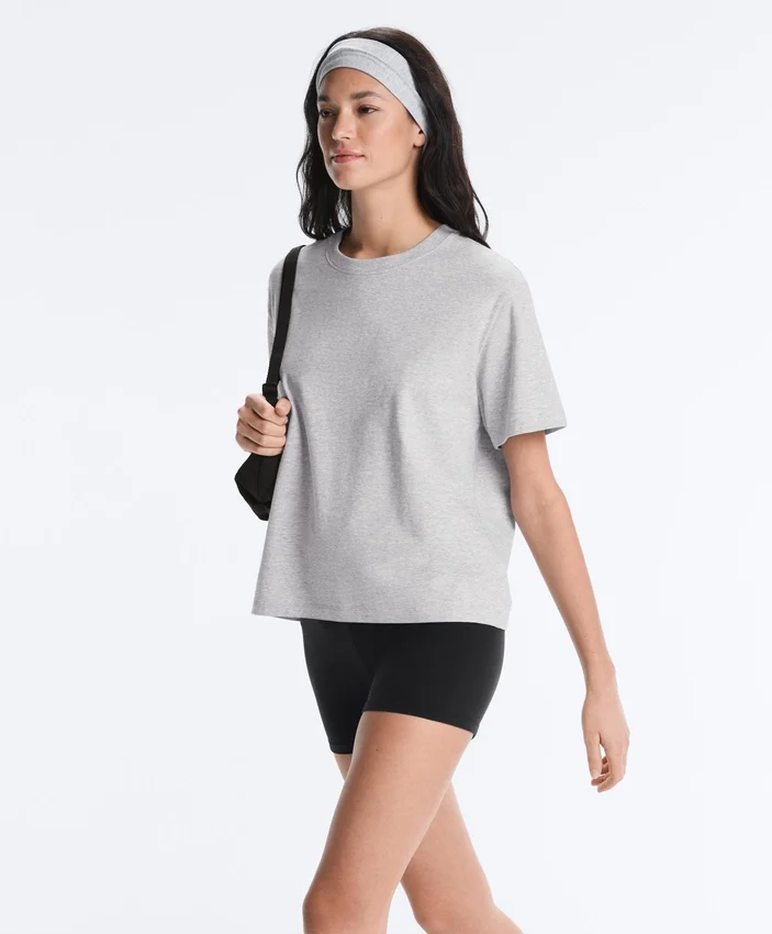 Boxy Short-Sleeved Cotton Blend T-Shirt Boxy Short-Sleeved Cotton Blend T-Shirt