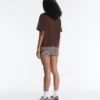 Boxy Short-Sleeved Cotton Blend T-Shirt Boxy Short-Sleeved Cotton Blend T-Shirt