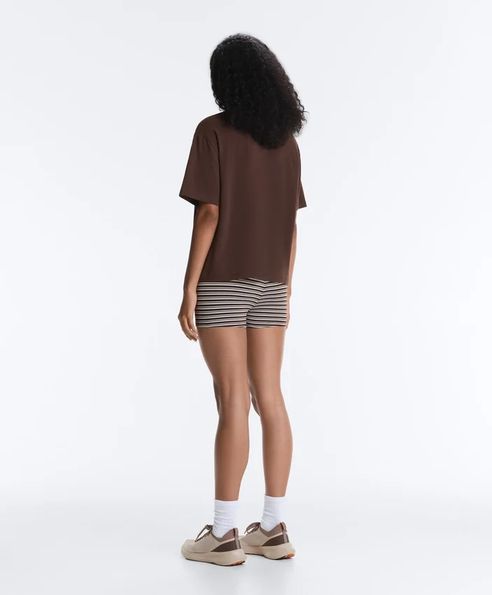 Boxy Short-Sleeved Cotton Blend T-Shirt Boxy Short-Sleeved Cotton Blend T-Shirt