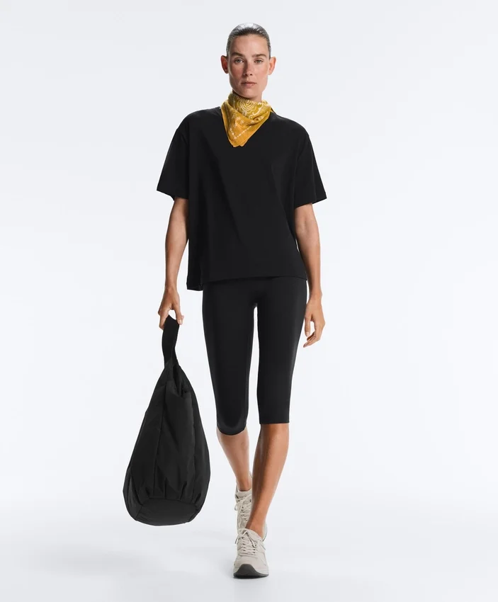 Boxy Short-Sleeved Cotton Blend T-Shirt Boxy Short-Sleeved Cotton Blend T-Shirt