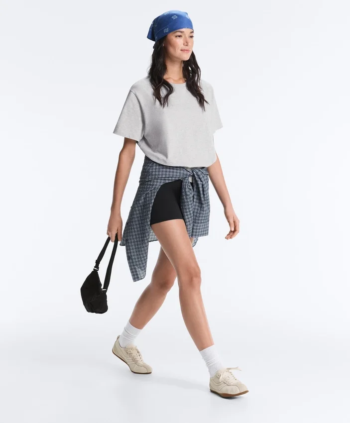 Boxy Short-Sleeved Cotton Blend T-Shirt Boxy Short-Sleeved Cotton Blend T-Shirt