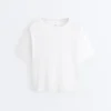 Boxy Short-Sleeved Cotton Blend T-Shirt Boxy Short-Sleeved Cotton Blend T-Shirt