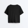 Boxy Short-Sleeved Cotton Blend T-Shirt Boxy Short-Sleeved Cotton Blend T-Shirt