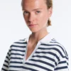 Boxy Short-Sleeved Polo Neck Cotton Blend T-Shirt Boxy Short-Sleeved Polo Neck Cotton Blend T-Shirt