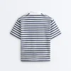 Boxy Short-Sleeved Polo Neck Cotton Blend T-Shirt Boxy Short-Sleeved Polo Neck Cotton Blend T-Shirt