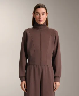 Brushed Rib Jacket with Modal