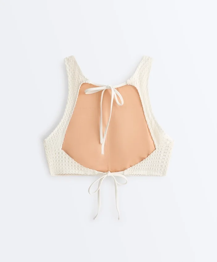 Bubble-Texture Crochet Bikini Top Bubble-Texture Crochet Bikini Top