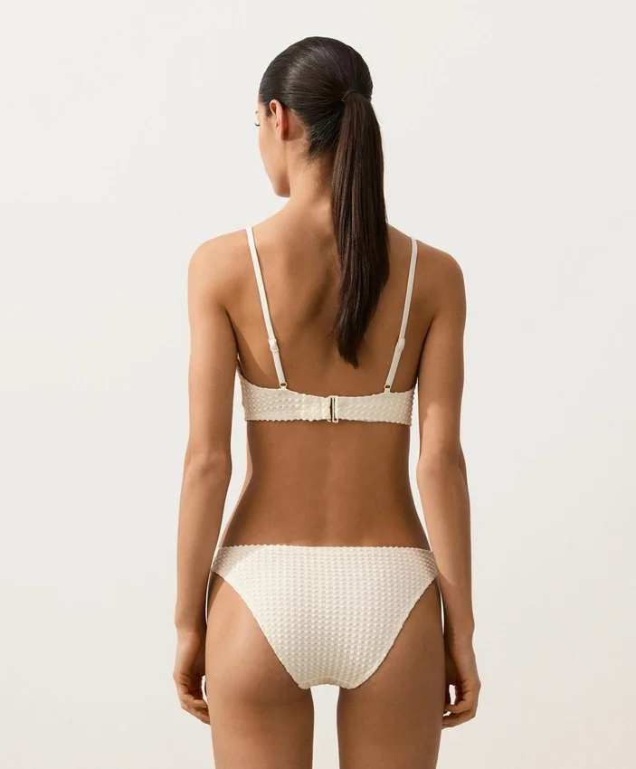 Bubble-Texture Crochet Triangle Bikini Top Bubble-Texture Crochet Triangle Bikini Top