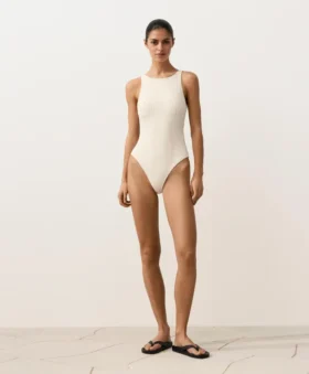 Bubble-Texture Crochet Halter Swimsuit Bubble-Texture Crochet Halter Swimsuit