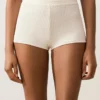Bubble-Texture Crochet High-Waisted Bikini Shorts Bubble-Texture Crochet High-Waisted Bikini Shorts