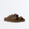 Buckle Split-Leather Platform Sandals Buckle Split-Leather Platform Sandals