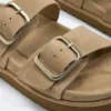 Buckle Split-Leather Platform Sandals Buckle Split-Leather Platform Sandals