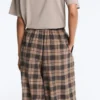 Check Cotton-Blend Bloomer Trousers