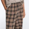 Check Cotton-Blend Bloomer Trousers