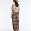 Check Cotton-Blend Bloomer Trousers
