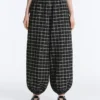 Check Cotton Bloomer Trousers