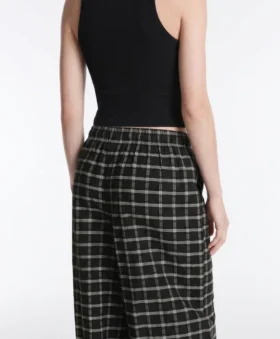 Check Cotton Bloomer Trousers