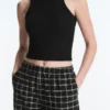Check Cotton Bloomer Trousers