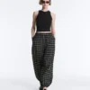 Check Cotton Bloomer Trousers
