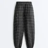 Check Cotton Bloomer Trousers