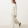 Check Linen and Lyocell Blend Kimono Shirt Check Linen and Lyocell Blend Kimono Shirt